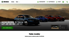 What Skoda-auto.cz website looked like in 2020 (3 years ago)