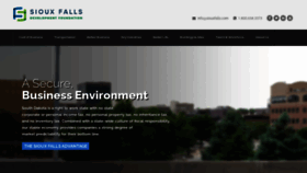 What Siouxfallsdevelopment.com website looked like in 2020 (3 years ago)