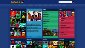 What Spielspiele.de website looked like in 2020 (3 years ago)