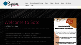 What Salonsoto.net website looked like in 2020 (3 years ago)