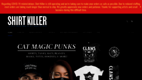 What Shirtkiller.com website looked like in 2020 (3 years ago)