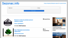 What Sezonac.info website looked like in 2020 (3 years ago)