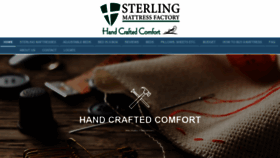 What Sterlingmattress.com website looked like in 2020 (3 years ago)