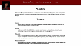 What Snmaynard.com website looked like in 2020 (3 years ago)