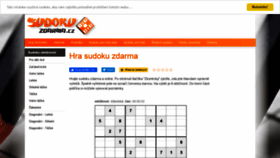 What Sudokuzdarma.cz website looked like in 2020 (3 years ago)