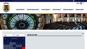 What Senat.ro website looked like in 2020 (3 years ago)