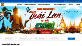 What Saigonbeachtravel.com website looked like in 2020 (3 years ago)