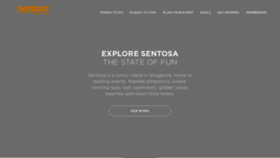 What Sentosa.com.sg website looked like in 2020 (3 years ago)