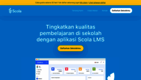 What Scola.id website looked like in 2020 (5 years ago)