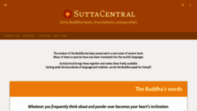 What Suttacentral.net website looked like in 2020 (3 years ago)