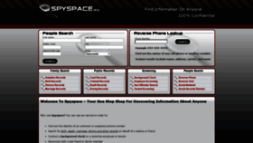 What Spyspace.org website looked like in 2020 (3 years ago)