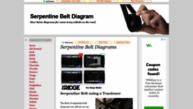 What Serpentinebeltdiagram.com website looked like in 2020 (3 years ago)