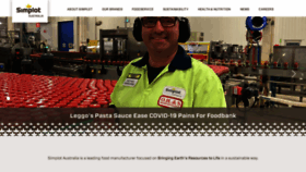 What Simplot.com.au website looked like in 2020 (5 years ago)