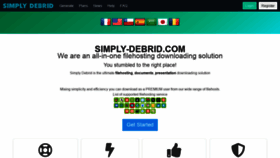 What Simply-debrid.com website looked like in 2020 (3 years ago)