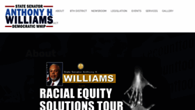What Senatoranthonyhwilliams.com website looked like in 2020 (3 years ago)