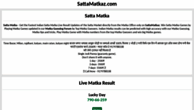 What Sattamatkaz.com website looked like in 2020 (3 years ago)