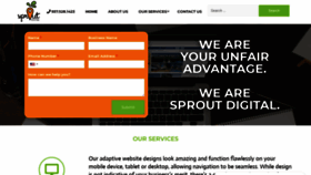 What Sprout-digital.com website looked like in 2020 (3 years ago)