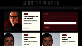 What Sportnographe.com website looked like in 2020 (3 years ago)