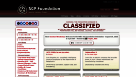 What Scpwiki.com website looked like in 2020 (3 years ago)