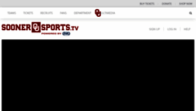 What Soonersports.tv website looked like in 2020 (3 years ago)