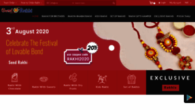What Send-rakhi.com website looked like in 2020 (3 years ago)