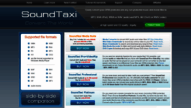 What Soundtaxi.info website looked like in 2020 (3 years ago)