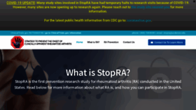 What Stop-ra.org website looked like in 2020 (3 years ago)