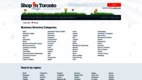 What Shopintoronto.com website looked like in 2020 (3 years ago)