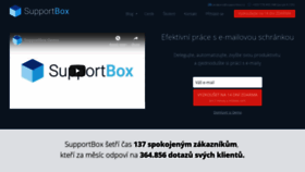 What Supportbox.cz website looked like in 2020 (3 years ago)