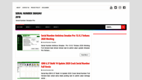 What Serialnumbersmadav2018.blogspot.com website looked like in 2020 (3 years ago)