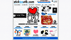 What Stickboutik.com website looked like in 2020 (3 years ago)