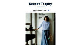 What Secrettrophy.jp website looked like in 2020 (3 years ago)