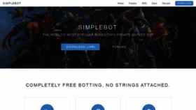 What Simplebot.org website looked like in 2020 (3 years ago)