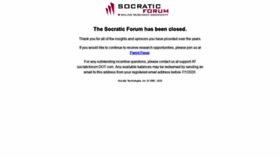What Socraticforum.com website looked like in 2020 (3 years ago)