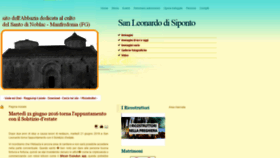 What Sanleonardodisiponto.it website looked like in 2020 (3 years ago)