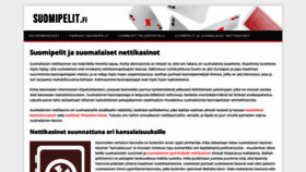 What Suomipelit.fi website looked like in 2020 (3 years ago)