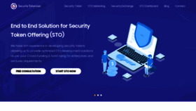 What Securitytokenizer.io website looked like in 2020 (3 years ago)
