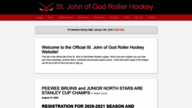 What Sjoghockey.com website looked like in 2020 (3 years ago)