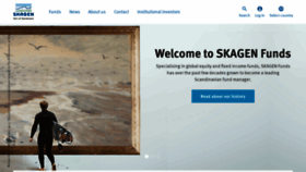 What Skagenfondene.no website looked like in 2020 (3 years ago)