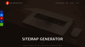 What Sitemapgenie.com website looked like in 2020 (3 years ago)