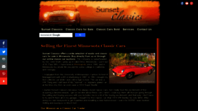 What Sunsetclassics.com website looked like in 2020 (3 years ago)