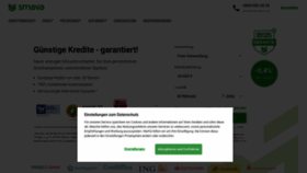 What Smava.de website looked like in 2020 (3 years ago)