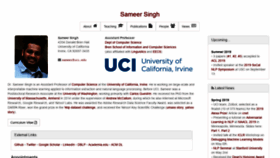 What Sameersingh.org website looked like in 2020 (3 years ago)