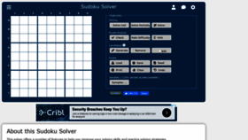 What Sudoku-solutions.com website looked like in 2020 (3 years ago)