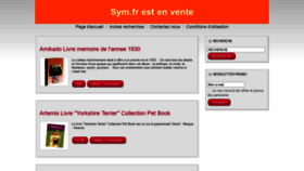 What Sym.fr website looked like in 2020 (3 years ago)