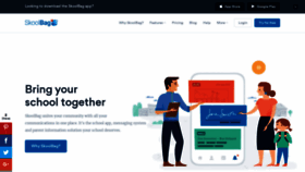 What Skoolbag.com.au website looked like in 2020 (3 years ago)