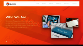 What Synex.tech website looked like in 2020 (4 years ago)