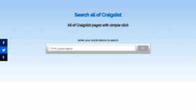 What Searchcraigslist.org website looked like in 2020 (3 years ago)