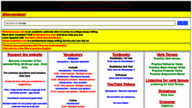 What Spanishspanish.com website looked like in 2020 (3 years ago)