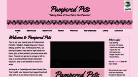What Sharonspamperedpets.com website looked like in 2020 (3 years ago)
